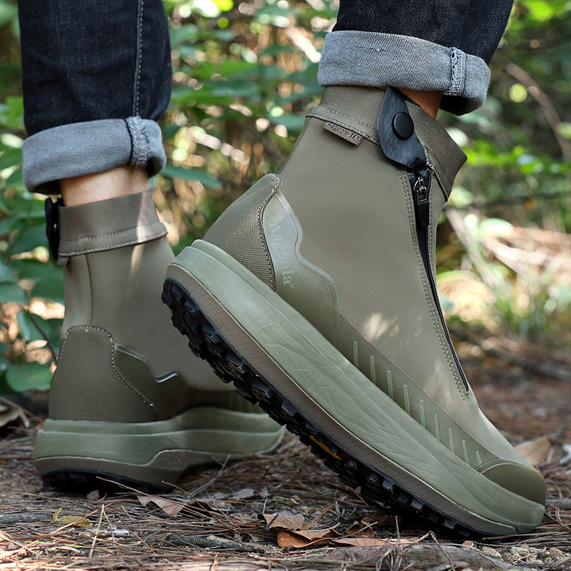 Sarah Express Men's High-Top Waterproof Hiking Boots