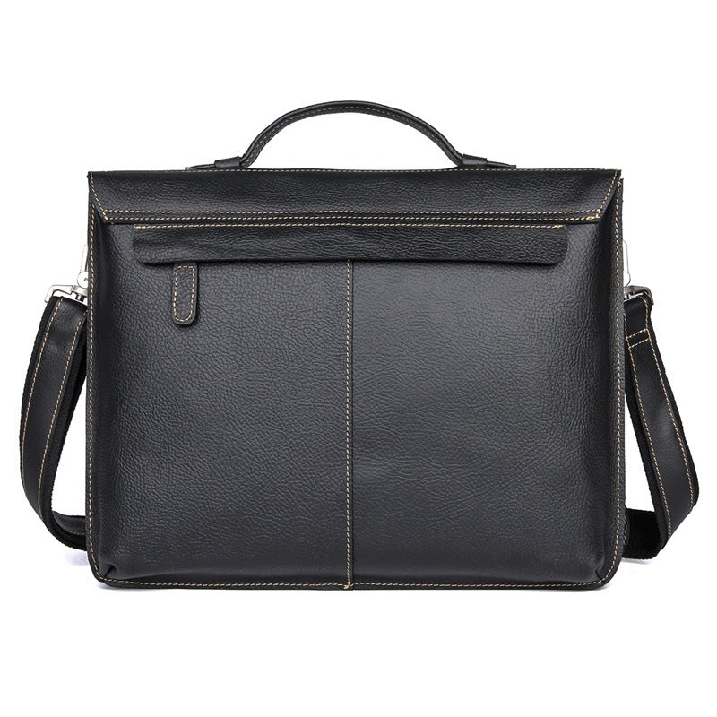 Sarah Express Retro Leather Laptop Business Briefcase