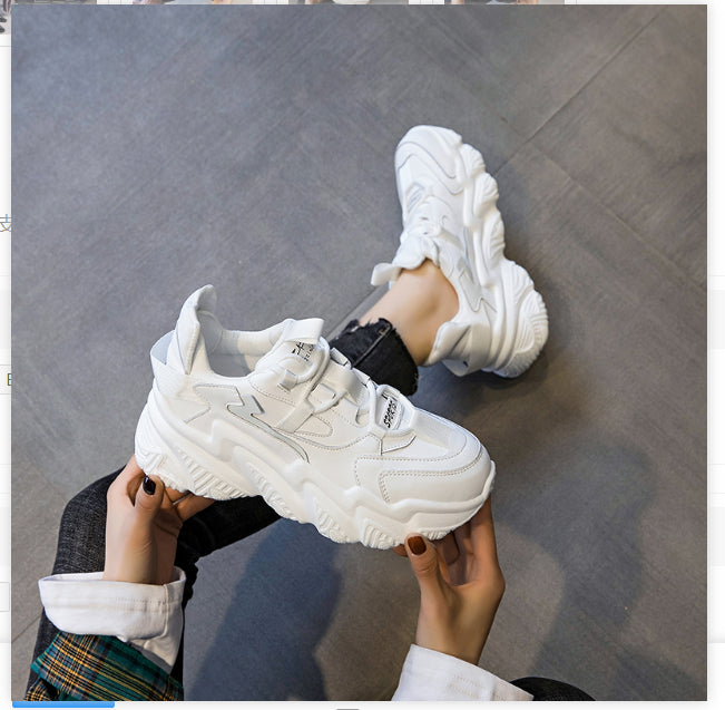 Sarah Express Women's Platform Sneakers Thick Sole Casual Shoes
