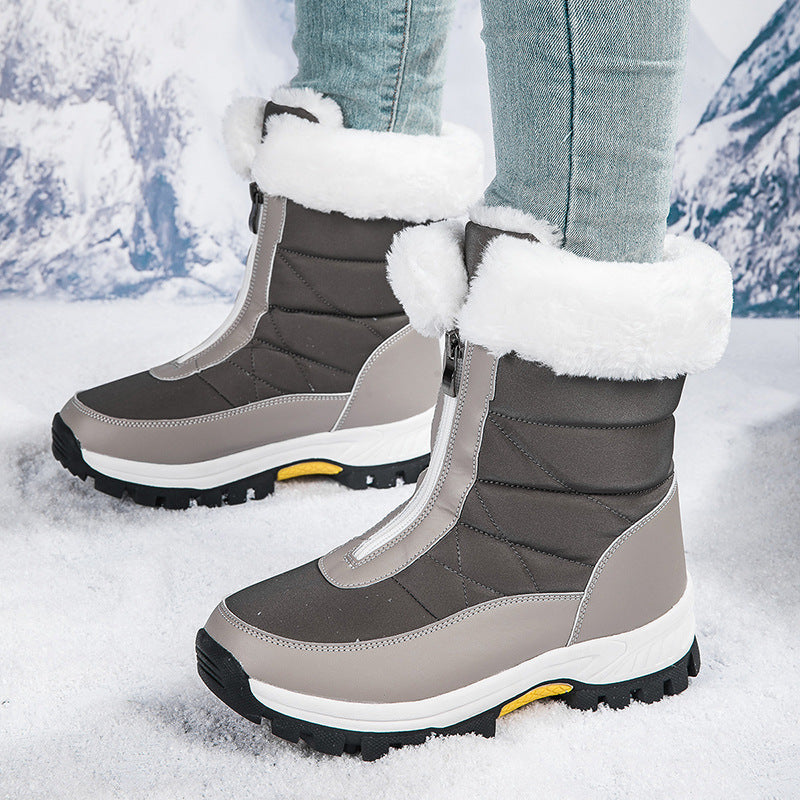 Sarah Express Women's Lightweight Platform Zipper Ankle Boots