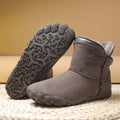 Sarah Express Plush Lined Suede Ankle Boots Coffee