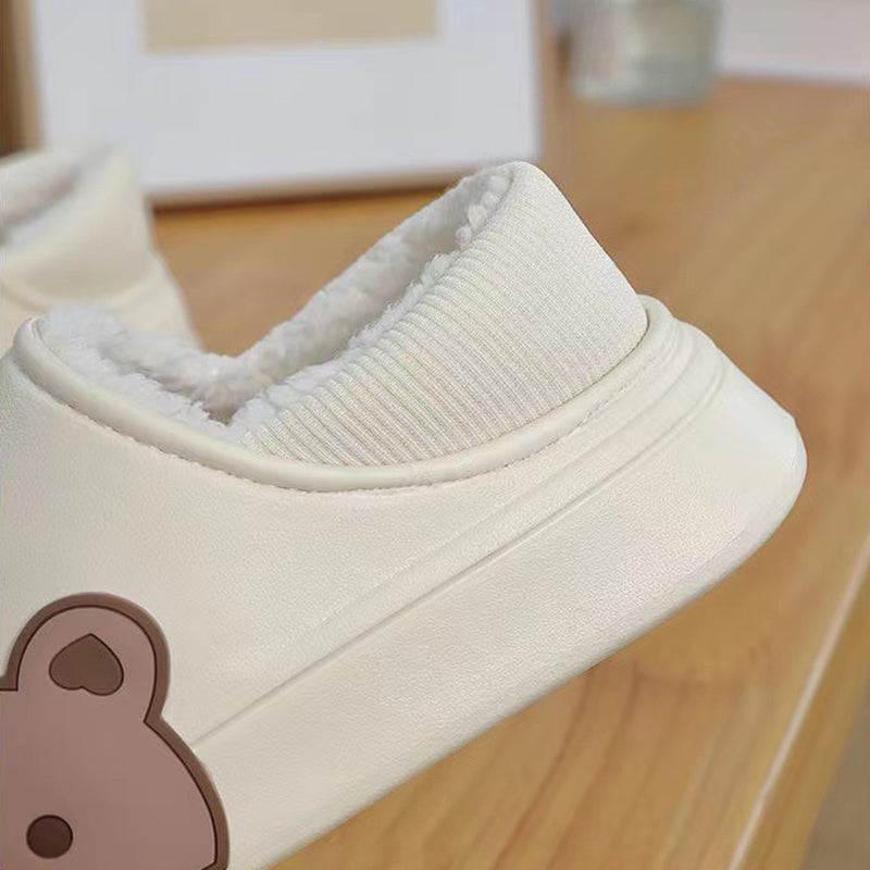 Sarah Express Fluffy Bear Indoor House Slippers