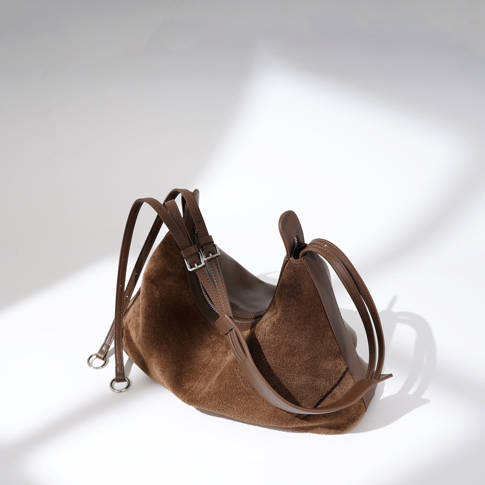 Sarah Express Urban Minimalist Genuine Leather Dumpling Bag