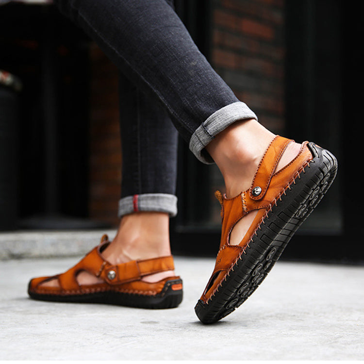 Sarah Express Men's Closed Toe Adjustable Beach Sandals