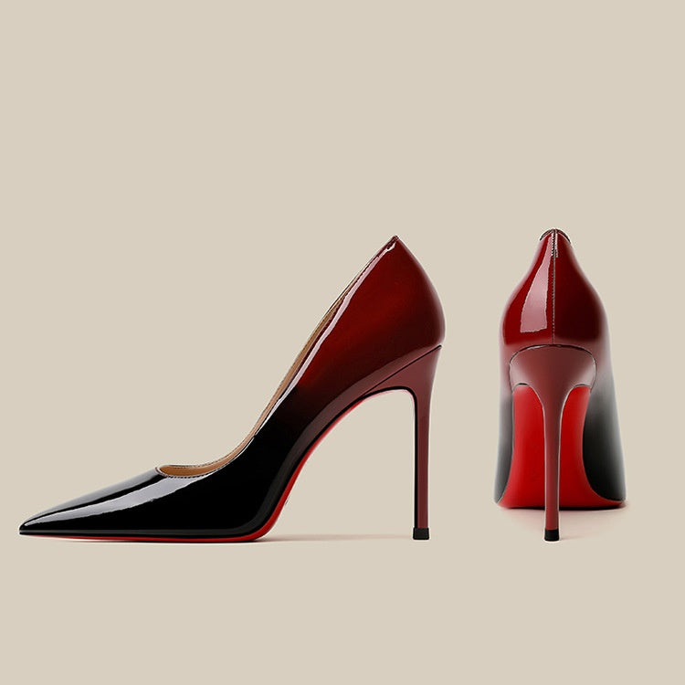 Sarah Express Gradient Patent Leather Stiletto High Heels