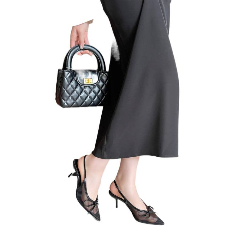 Sarah Express Breathable Mesh Bow Slingback Sandals