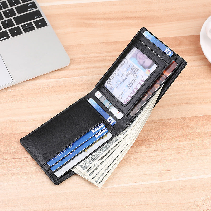 Sarah Express Leather Tracker Wallet with Card Slots