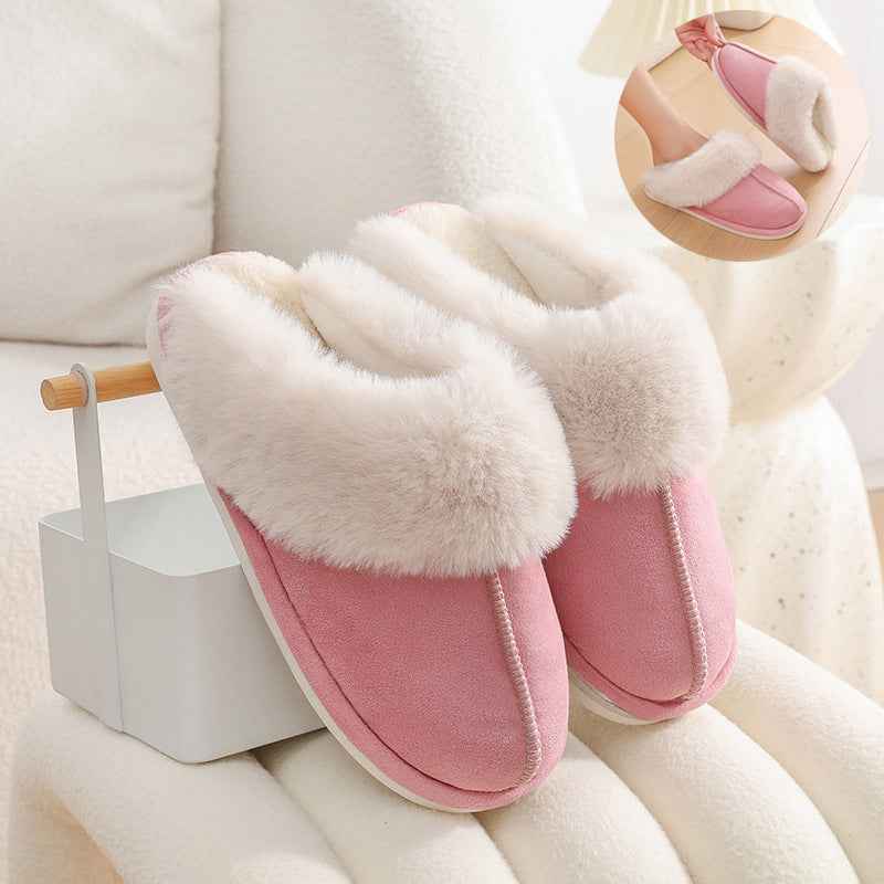 Sarah Express Plush Fur Lined Indoor House Slippers