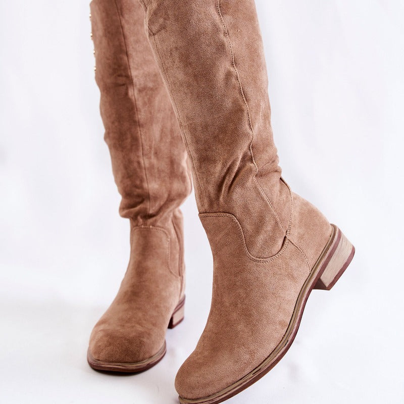 Sarah Express Women's Over-The-Knee Suede Boots