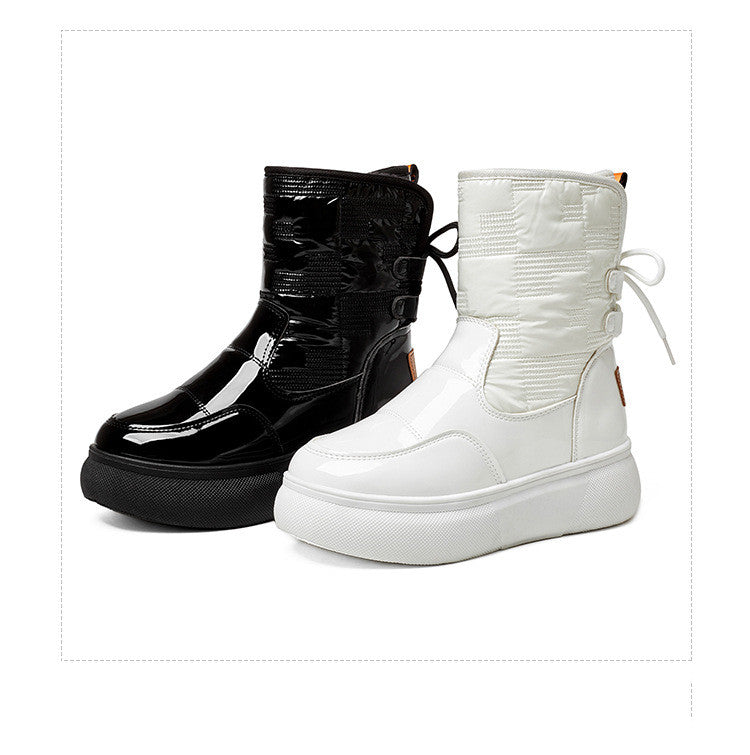 Sarah Express Velvet Lined Flat Ankle Boots