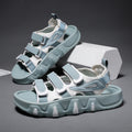 Sarah Express Platform Beach Sandals with Adjustable Straps Salt Gray