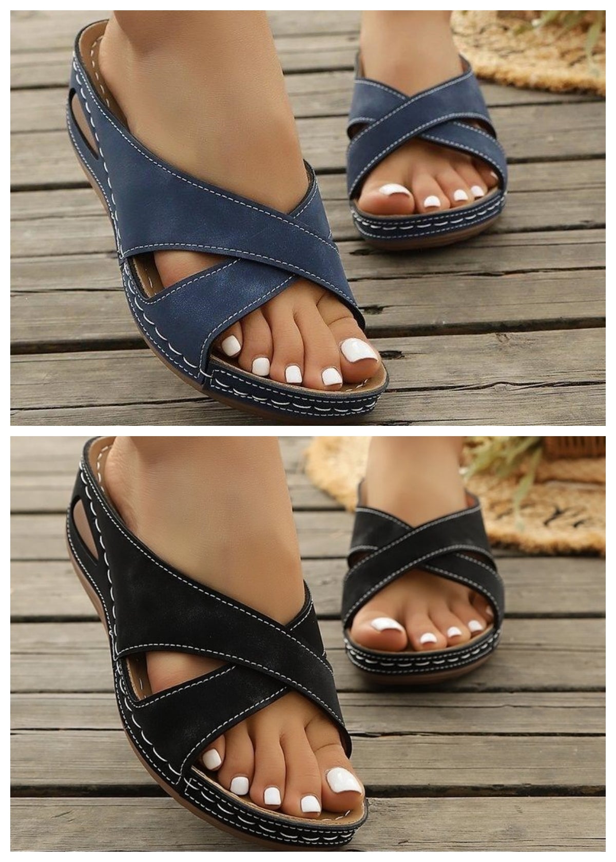 Lightweight Platform Beach Sandals – sole profile alternate view 9