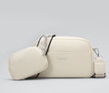Sarah Express Structured Shoulder Bag with Detachable Pouch White