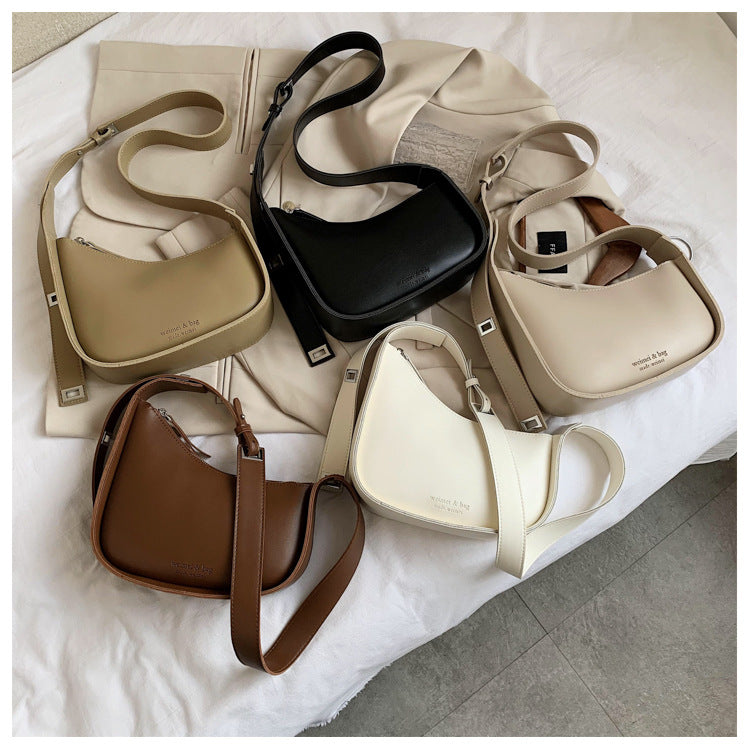 Sarah Express Retro Minimalist Saddle Crossbody Dumpling Bag
