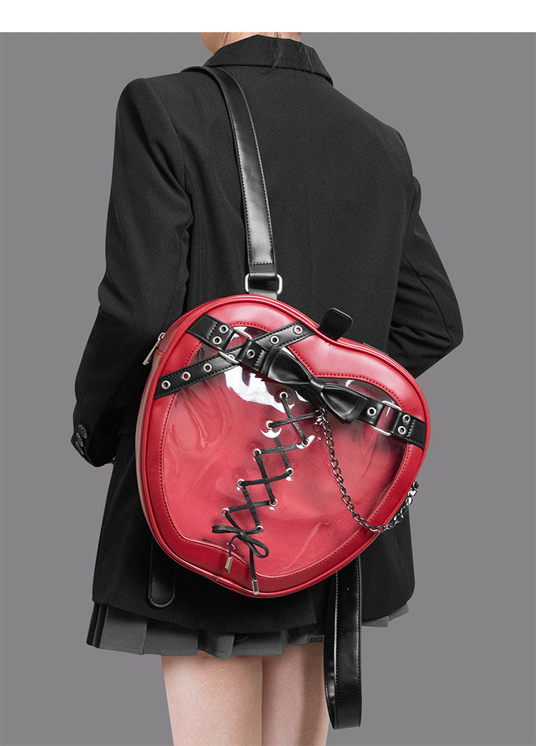 Sarah Express Gothic Bow Backpack with Chain Strap