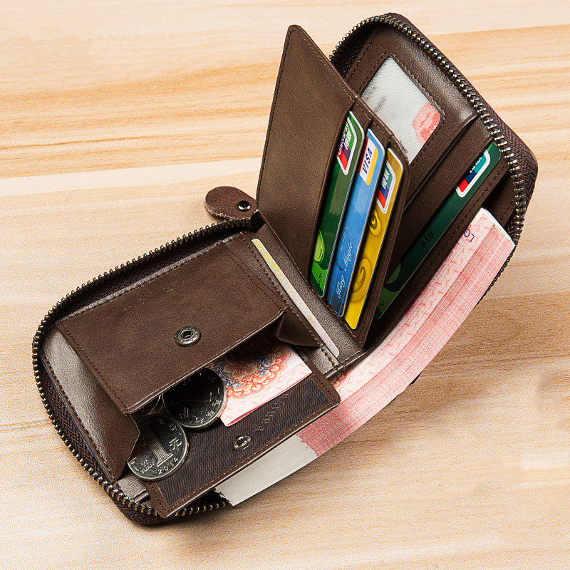 Sarah Express Compact Zippered Bi-Fold Wallet