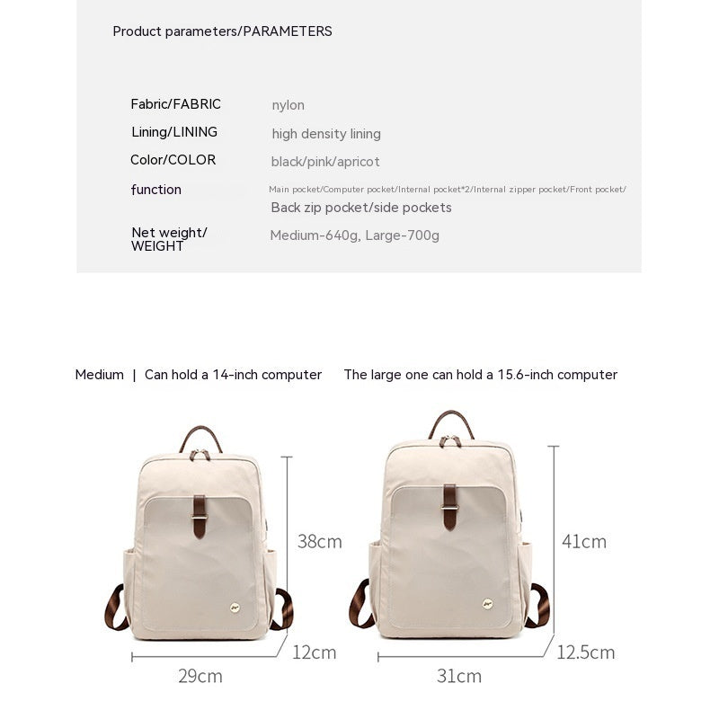 Sarah Express Nylon Large Capacity Laptop Travel Backpack