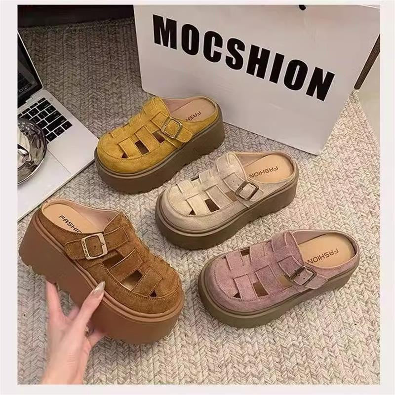 Sarah Express Chunky Cutout Mule Sandals