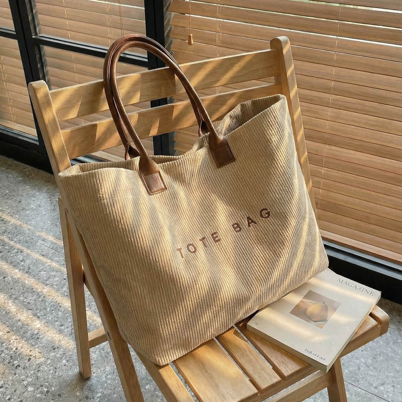 Sarah Express Retro Lettered Horizontal Rectangle Tote Bag