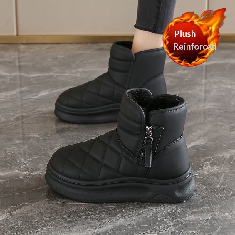 Sarah Express Fleece-Lined Quilted Winter Snow Boots