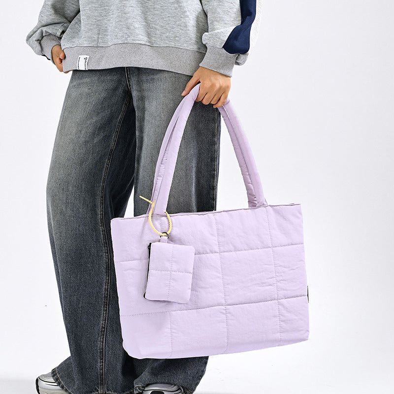 Sarah Express Plaid Patchwork Tote Shoulder Bag