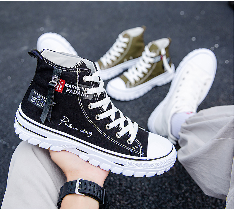 Sarah Express Graphic High-Top Canvas Sneakers