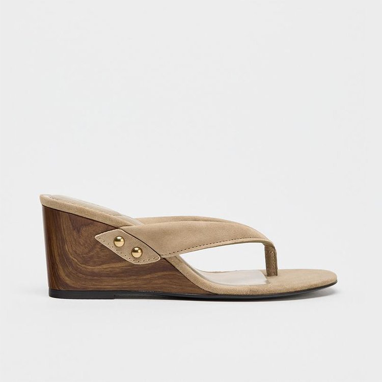 Sarah Express Lightweight Round Toe Casual Wedge Sandals