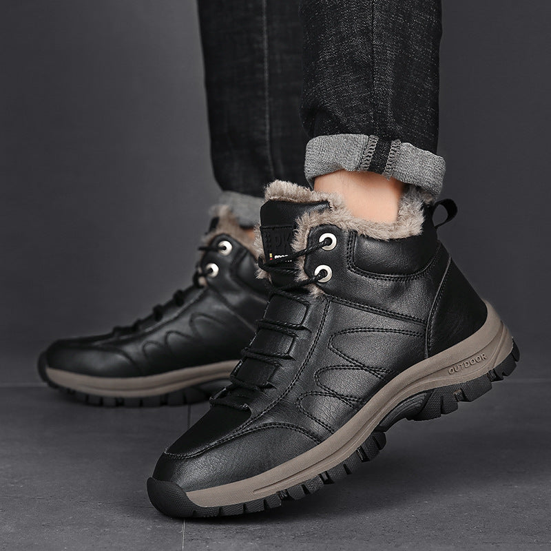 Sarah Express Men's Warm Plush Lined Winter Boots