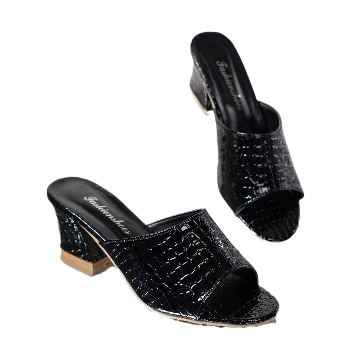 Sarah Express Snake Print Platform High Heel Sandals