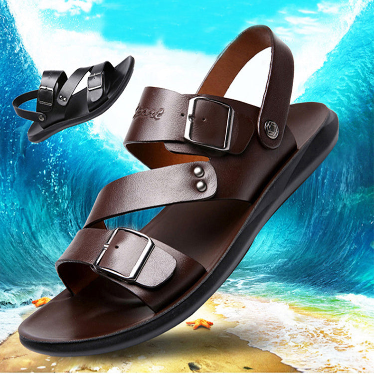 Sarah Express Men's Casual Buckle Strap Sandals