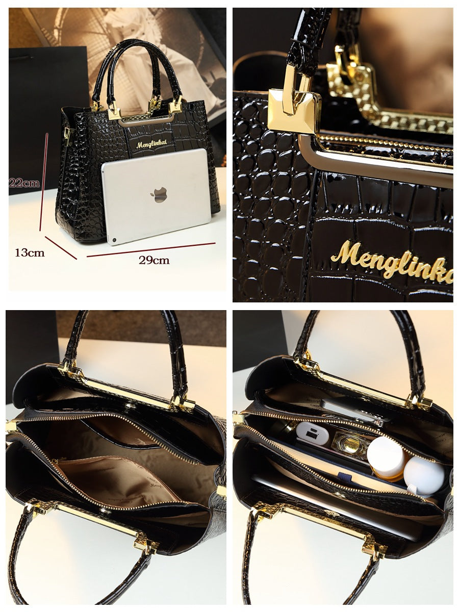 Sarah Express Structured Print Business Commuter Handbag