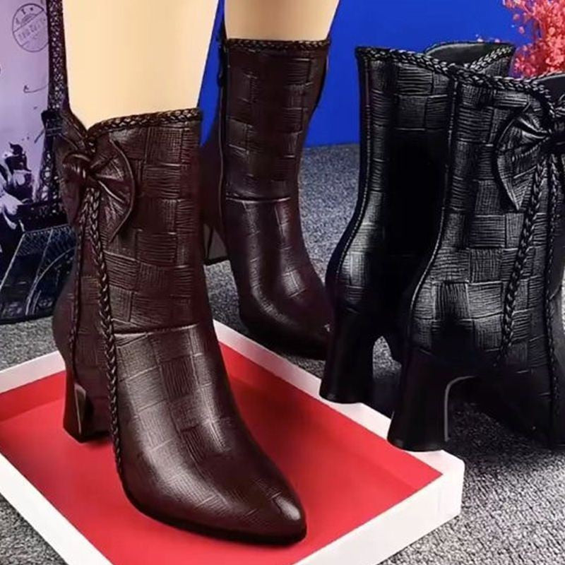 Sarah Express Velvet Lined Mid Calf Boots