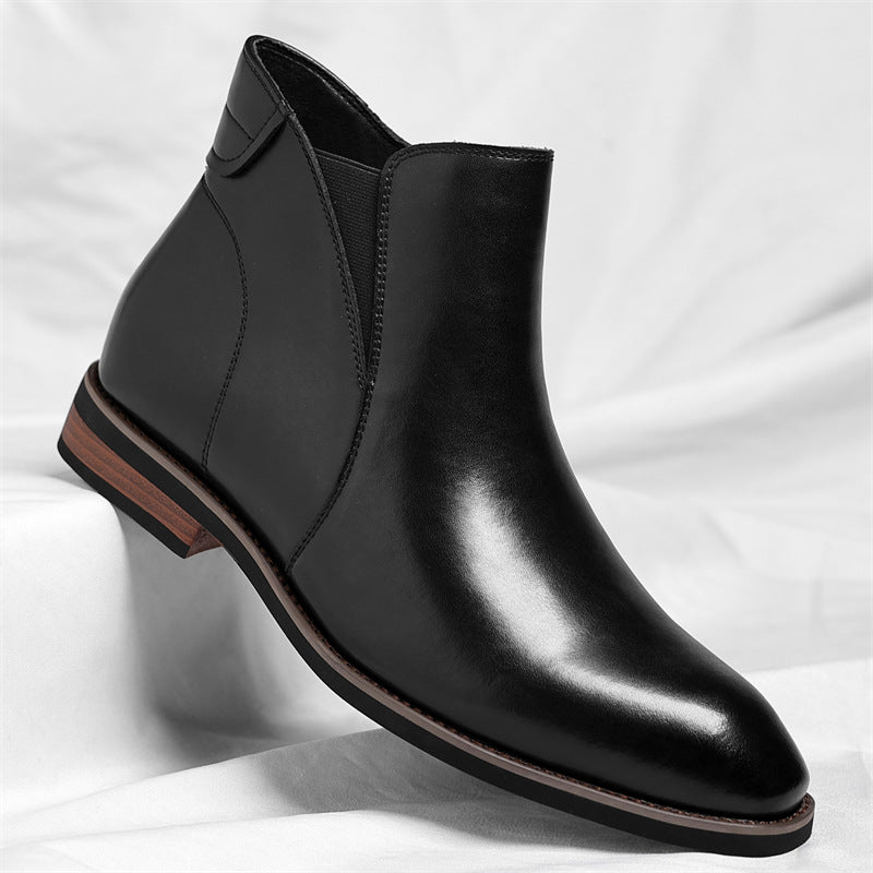 Sarah Express Men's Retro British Style Ankle Boots Black