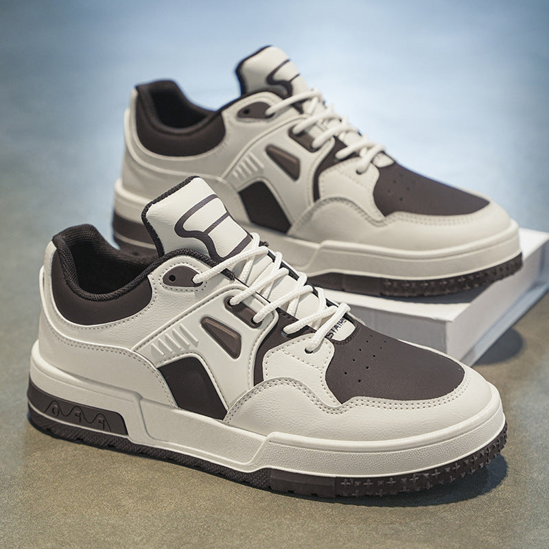 Sarah Express Men's Chunky Low-Top Skate Sneakers Y851 Brown