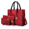 Sarah Express Structured Mother and Child Handbag Set Red