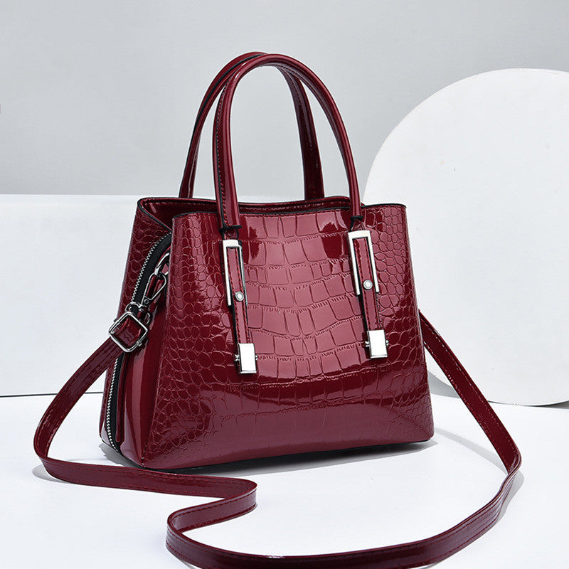 Sarah Express Crocodile Pattern Bucket Style Crossbody Bag