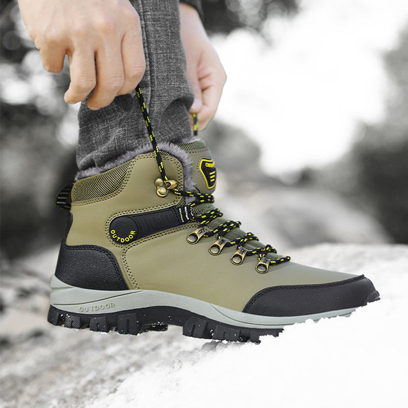 Sarah Express Men's Plush Lined Winter Hiking Boots