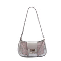 Sarah Express Mini Square Crossbody Bag Stone Pattern Pink