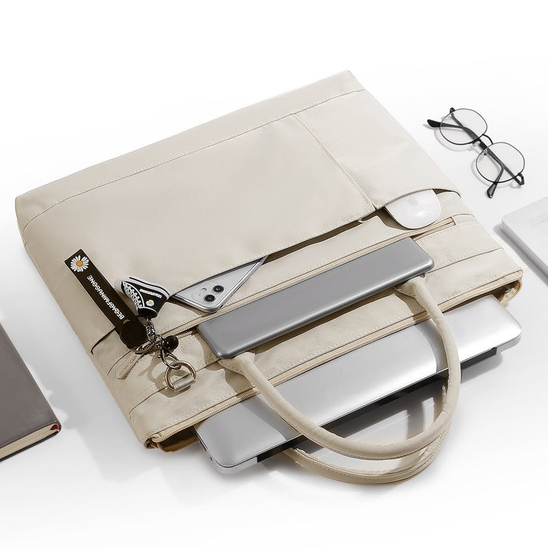 Sarah Express Business Laptop Briefcase with Zipper Closure