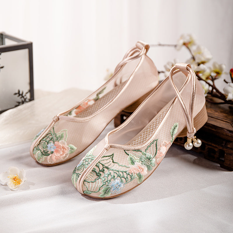Sarah Express Embroidered Mesh Flat Loafers