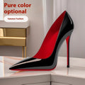 Sarah Express Stiletto Pointed Toe Professional High Heels Black