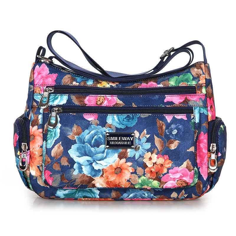 Sarah Express Printed Canvas Crossbody Shoulder Bag