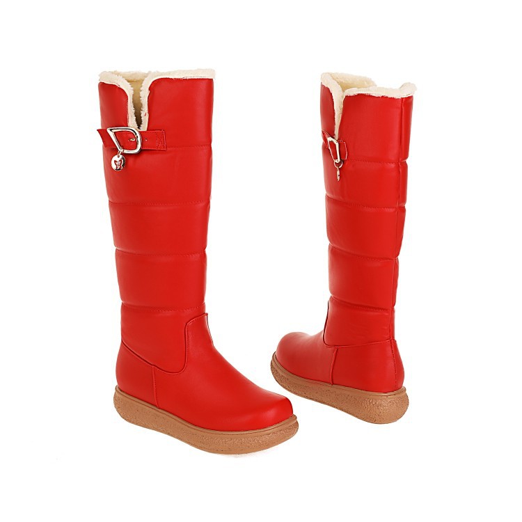 Sarah Express Fleece-Lined High Boots with Side Zipper