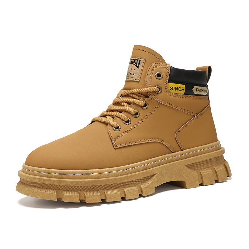 Sarah Express Men's Casual Martin Lace-Up Boots