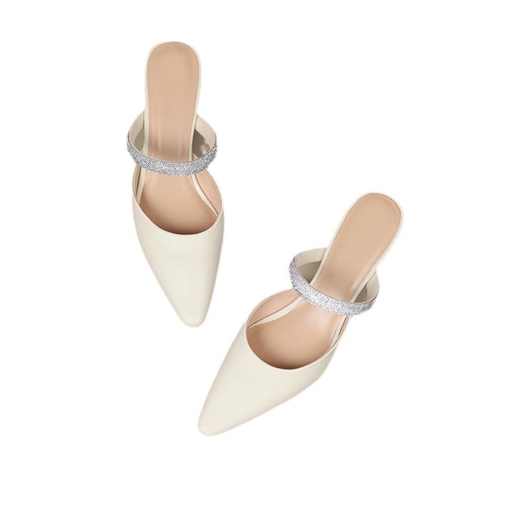 Sarah Express Rhinestone Stiletto Heels Closed Toe Pumps