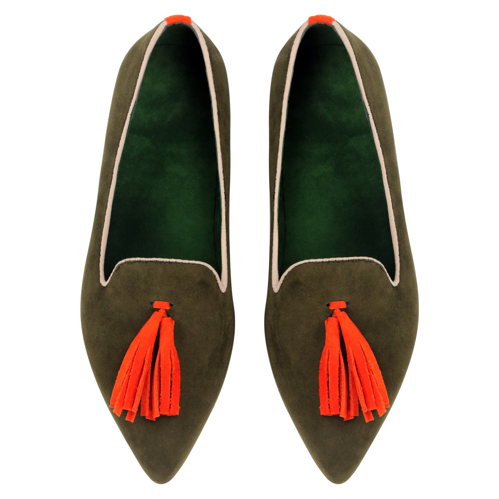 Sarah Express Pointed Toe Tassel Suede Loafers