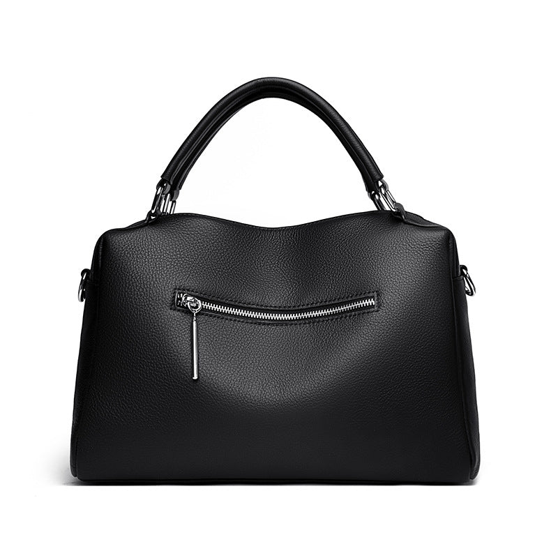 Sarah Express Spacious Full-Grain Leather Everyday Tote Bag
