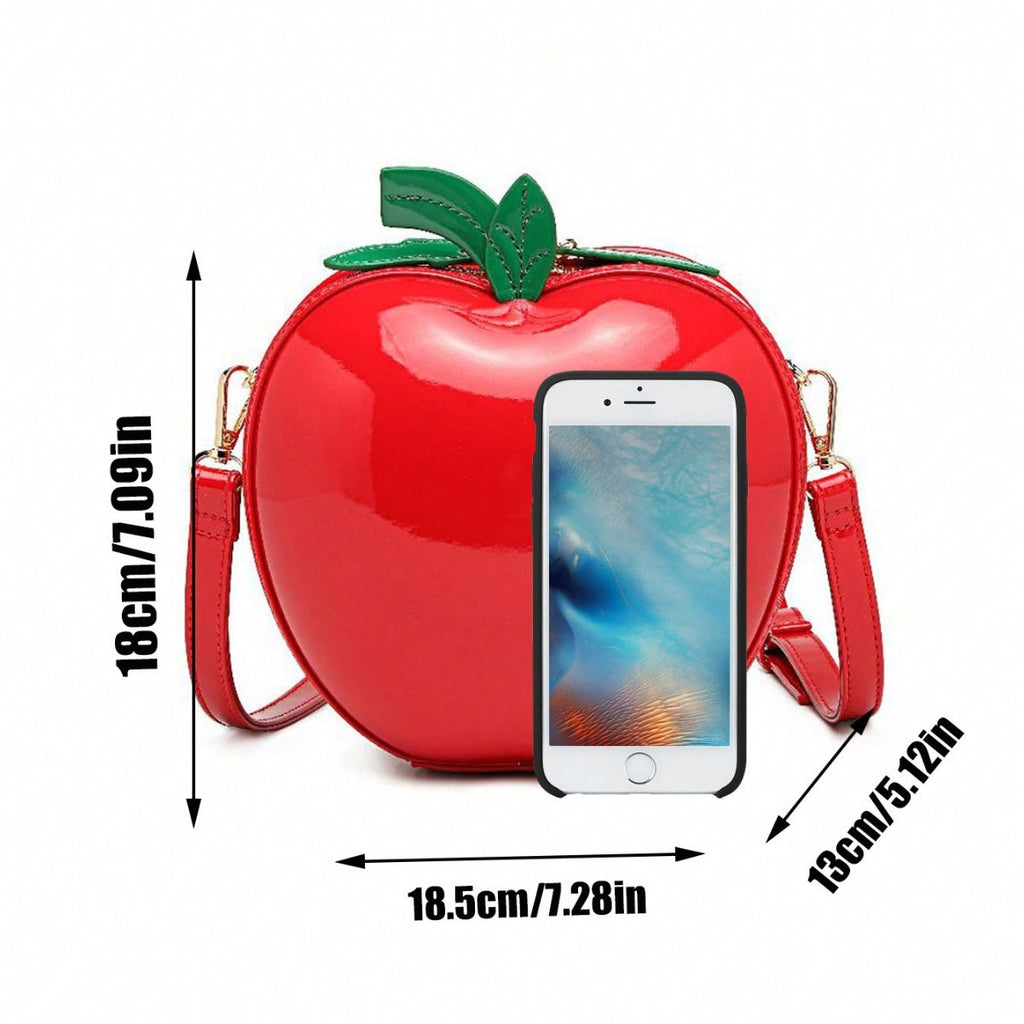 Sarah Express Apple Shaped Novelty Crossbody Bag