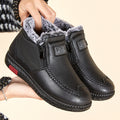 Sarah Express Plush Lined Side Zipper Ankle Boots Black