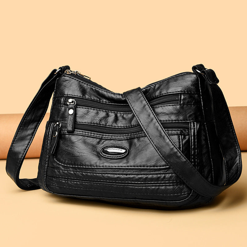 Sarah Express Lightweight Soft PU Crossbody Shoulder Bag